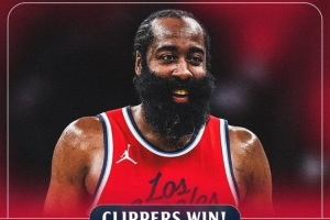 华体会入口-今天是防守大闸⛓️快船官方晒出赢球海报 哈登成为封面人物